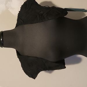 Scarlett Nite rose shrug jc penny black vest bolero wedding